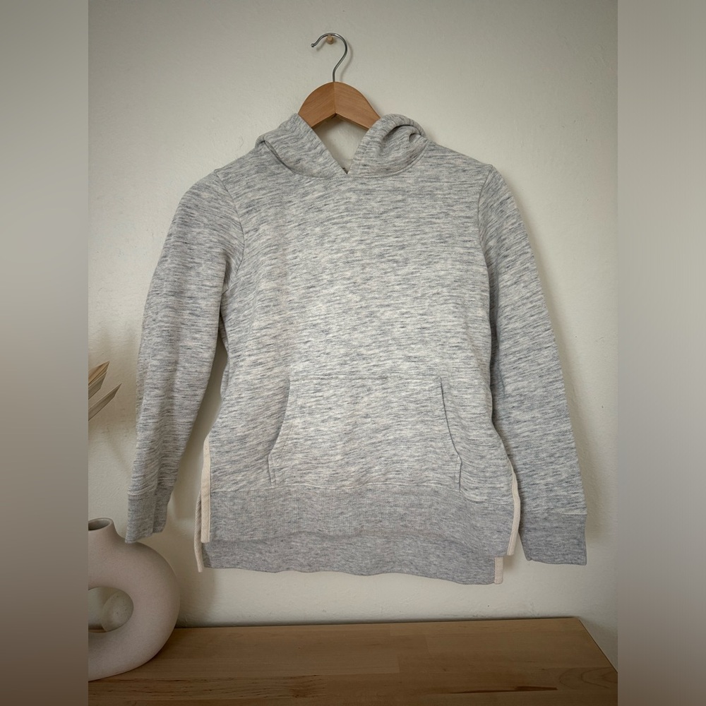 Madewell Women’s Heather Gray Hooded Pull Over Sweatshirt XS
